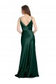 Stretch Satin Sheath Long Sleeveless V-Back Formal Evening Gown / Prom Dress / Bridesmaid Dress Cairns