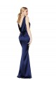 Stretch Satin Sheath Long Sleeveless Low Back Formal Evening Gown / Prom Dress / Bridesmaid Dress Cairns