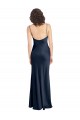 Stretch Satin A-Line Long Sleeveless Open Back Black Tie Evening Gown / Prom Dress / Bridesmaid Dress Cairns