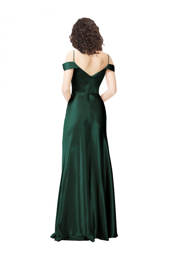 Stretch Satin A-Line Long Sleeveless V-Back Formal Evening Gown / Prom Dress / Bridesmaid Dress Cairns