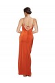 Stretch Satin Sheath Sweep Train Sleeveless Criss Cross Back Formal Evening Gown / Prom Dress / Bridesmaid Dress Cairns