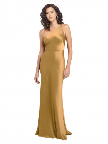 Stretch Satin A-Line Long Sleeveless Formal Evening Gown / Prom Dress / Bridesmaid Dress Cairns