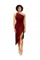 Stretch Satin Sheath Sheath Sleeveless Burgundy Black Tie Evening Gown / Prom Dress / Bridesmaid Dress Cairns