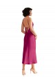 Stretch Satin A-Line Midi Length Sleeveless Low Back Formal Evening Gown / Prom Dress / Bridesmaid Dress Cairns