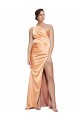 Stretch Satin Sheath Long Sleeveless Criss Cross Open Back Formal Evening Gown / Prom Dress / Bridesmaid Dress Cairns