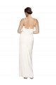 Stretch Satin Sheath Long Sleeveless Low Back Side Slit Prom Dresses Cairns