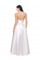 Stretch Satin A-Line Long Sleeveless Low Back Formal Evening Gown / Prom Dress / Bridesmaid Dress Cairns