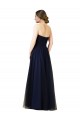 Tulle A-Line Sleeveless Dark Navy Bridesmaid Dress / Evening Dress Cairns