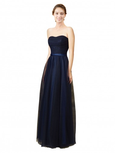 Tulle Long Sleeveless Bridesmaid Gown Cairns