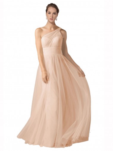 Tulle A-Line Long Sleeveless Keyhole Back Formal Dress / Bridesmaid Dress Cairns
