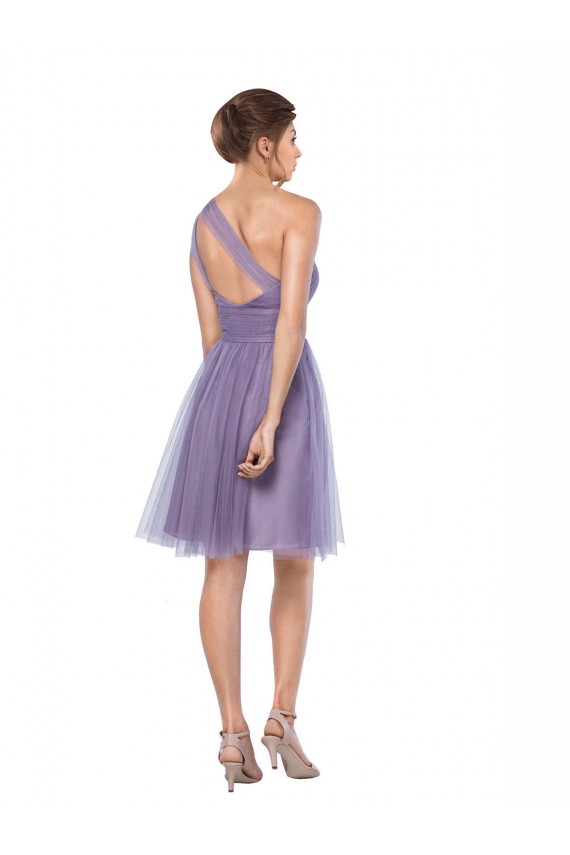 Tulle A-Line Long Sleeveless Watermelon Bridesmaid Dress Cairns