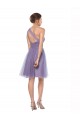 Tulle A-Line Long Sleeveless Watermelon Bridesmaid Dress Cairns