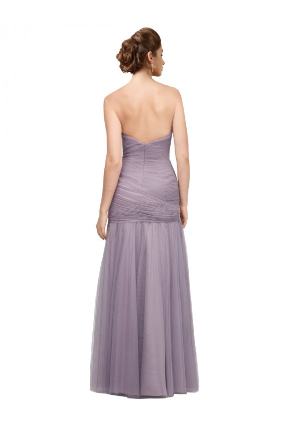 Tulle Mermaid Long Sleeveless Heather Bridesmaid Dresses Cairns