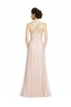 Tulle A-Line Long Sleeveless Pink Bridesmaid Dress Cairns