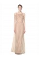 Tulle Sheath Long Sleeveless Bridesmaid Dress Cairns