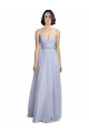 Tulle A-Line Long Sleeveless Lilac Bridesmaid Dress Cairns
