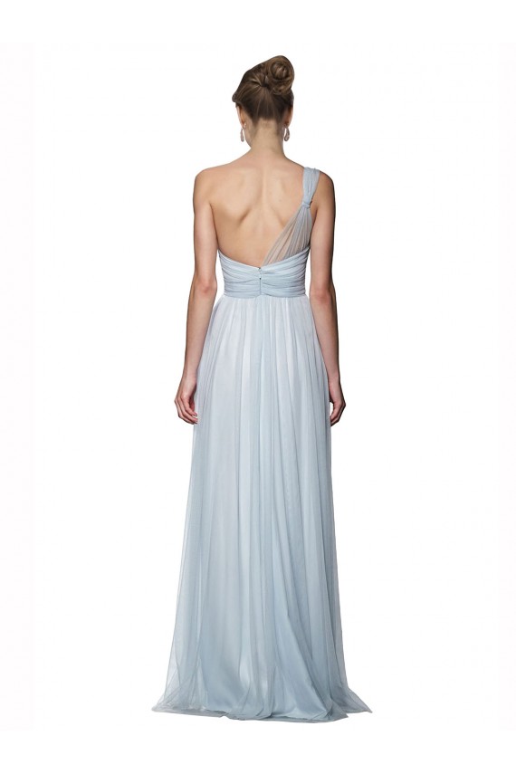 Tulle A-Line Long Sleeveless Mist Bridesmaid Dress Cairns