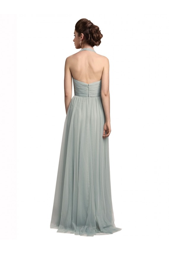 Tulle A-Line Long Sleeveless Bridal Party Dress / Evening Dress Cairns
