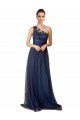Tulle A-Line Sweep Train Sleeveless Bridesmaid Dress Cairns