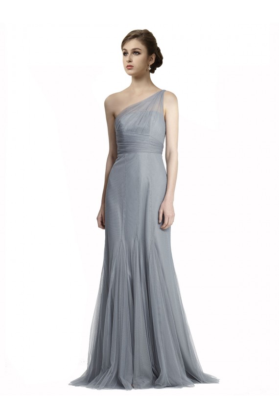 Tulle Mermaid Mermaid Sleeveless Slate Grey Bridesmaid Dress Cairns