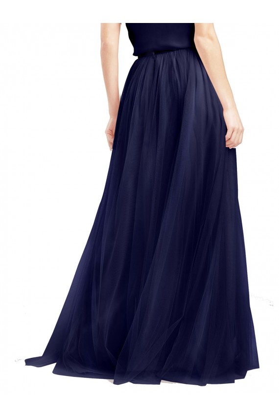 Tulle A-Line Sleeveless Navy Blue Semi Formal Evening Dress / Bridesmaid Dress Cairns