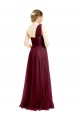 Tulle A-Line Long Sleeveless Burgundy Evening Dresses Cairns
