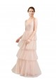 Tulle A-Line Long Sleeveless Semi Formal Evening Dress / Bridesmaid Dress Cairns