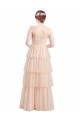 Tulle A-Line Long Sleeveless Semi Formal Evening Dress / Bridesmaid Dress Cairns