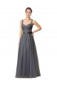 Tulle A-Line Sleeveless Slate Grey Formal Dress / Bridesmaid Dress Cairns