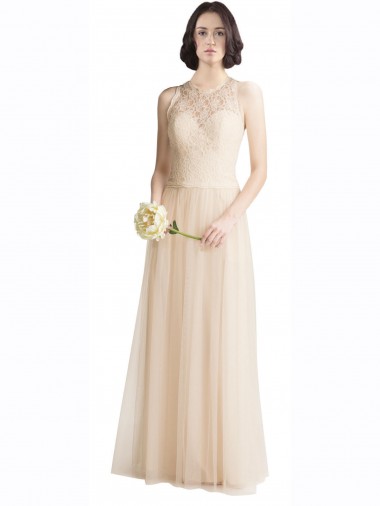 Tulle & Lace A-Line Sleeveless Ivory Bridesmaid Dress Cairns