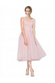 Tulle A-Line Tea Length Sleeveless V-Back Bridesmaid Dress Cairns