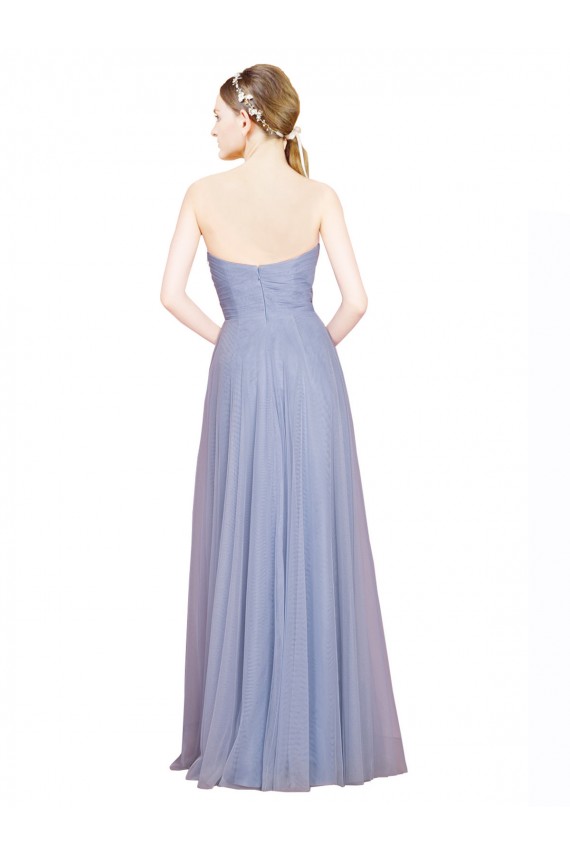 Tulle A-Line Long Sleeveless Low Back Formal Dress / Bridesmaid Dress Cairns