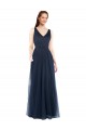 Tulle Sheath Long Sleeveless Low Back Bridesmaid Dress Cairns