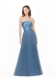Satin & Tulle A-Line Long Sleeveless Low Back Bridesmaid Dress Cairns