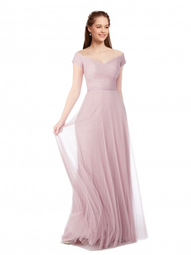 Tulle A-Line Long Sleeveless Bridesmaid Dress / Evening Dress Cairns