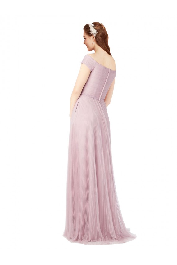Tulle A-Line Long Sleeveless Bridesmaid Dress / Evening Dress Cairns