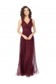 Tulle Long Sleeveless Bridesmaid Dress Cairns