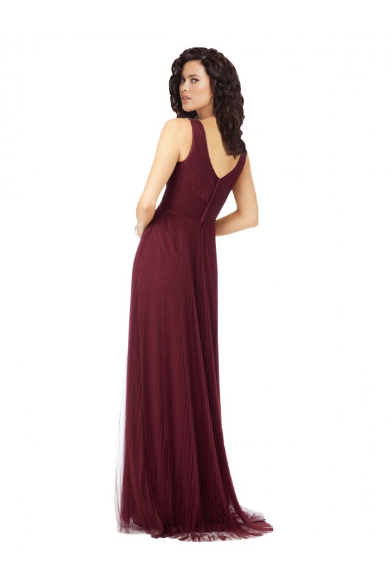 Tulle Long Sleeveless Bridesmaid Dress Cairns