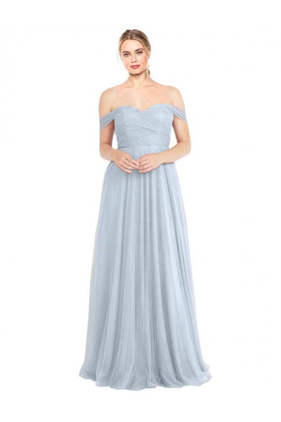 Tulle A-Line Long Sleeveless Evening Dress / Bridesmaid Dress Cairns