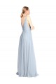 Tulle A-Line Long Floor Length Sleeveless V-Back Bridesmaid Dress Cairns