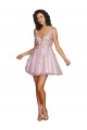 Tulle A-Line Short Sleeveless V-Back Bridesmaid Dress Cairns