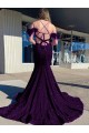 Velvet Sequin Sheath Court Train Sleeveless Long Prom Dress / Evening Dress Cairns