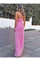 Velvet Sequin Long Sleeveless Prom Dress Cairns
