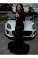 Velvet Sequin Sweep Train Long Sleeves Prom Dress Cairns