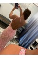 Velvet Sequin Sweep Train Sleeveless Prom Dress / Evening Dress Cairns