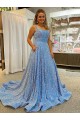 Velvet Sequin Court Train Sleeveless Prom Dress / Evening Dress Cairns