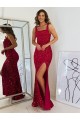 Velvet Sequin Sheath Long Sleeveless Prom Dress Cairns