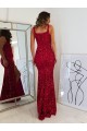 Velvet Sequin Sheath Long Sleeveless Prom Dress Cairns
