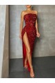 Velvet Sequin Sheath Long Sleeveless Evening Dress / Prom Dress Cairns