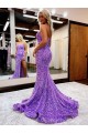 Velvet Sequin A-Line Court Train Sleeveless Prom Dress / Evening Dress Cairns